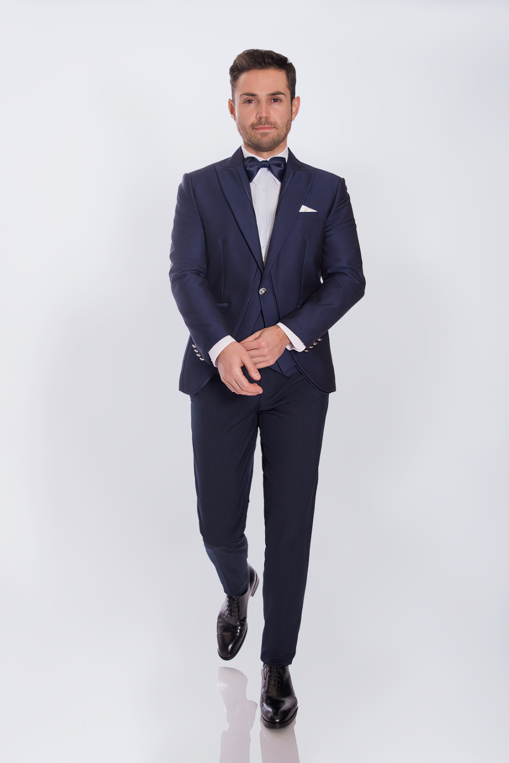 Smoking Royal Blue costum ceremonie bleumarin