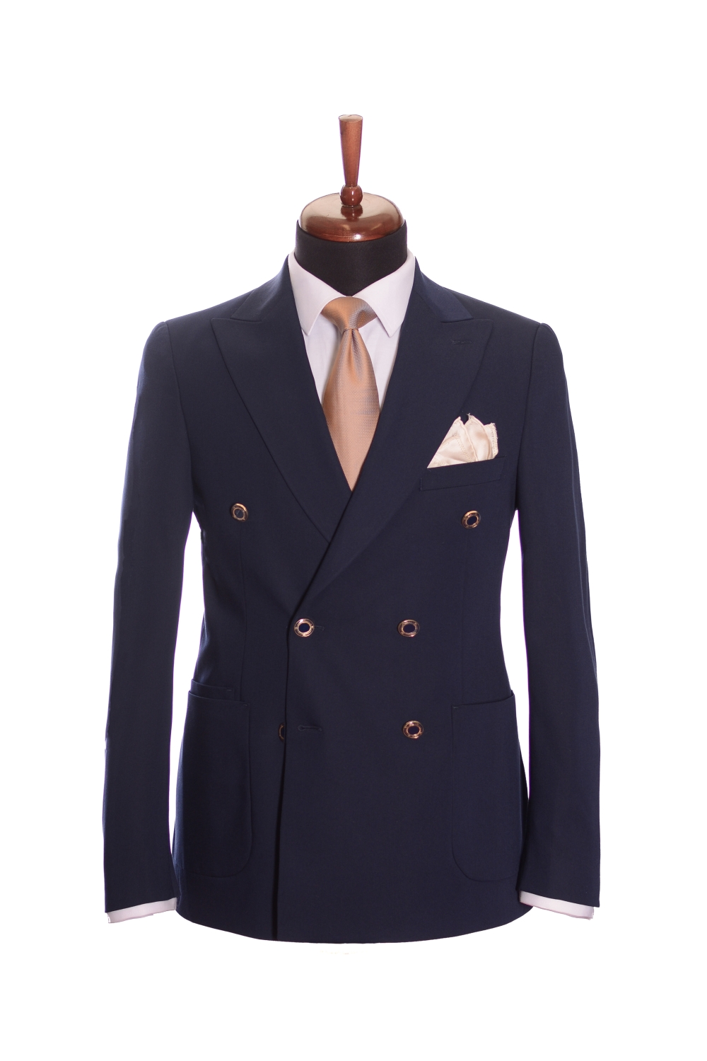 Sacou Bleumarin Double Breasted Slim Fit MAX FASHION