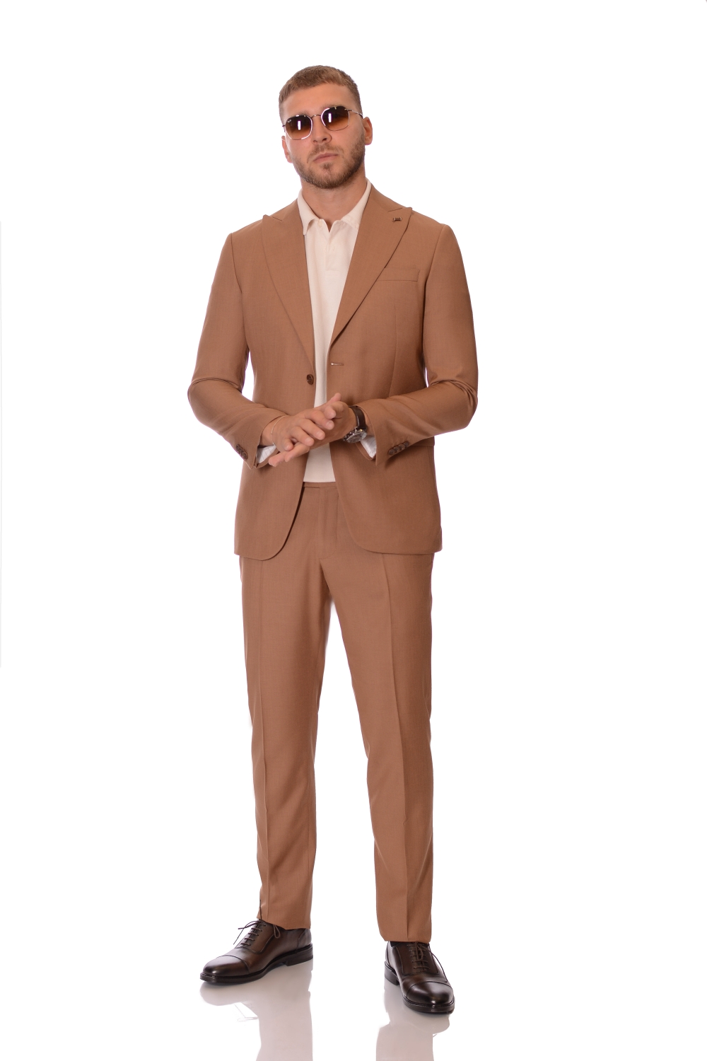 Costum tabac barbati max fashion casual