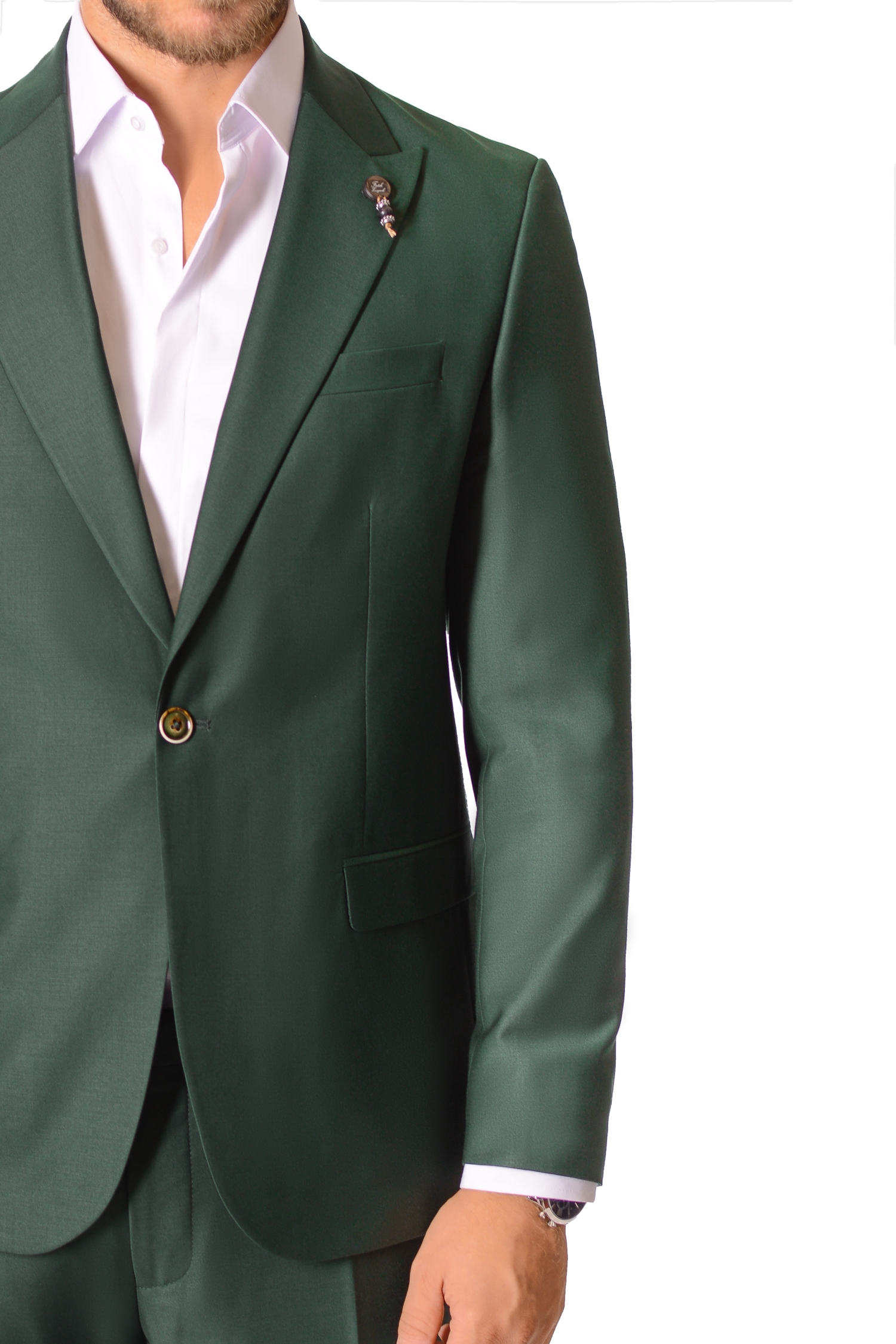 Costum Verde Barbati Max Fashion