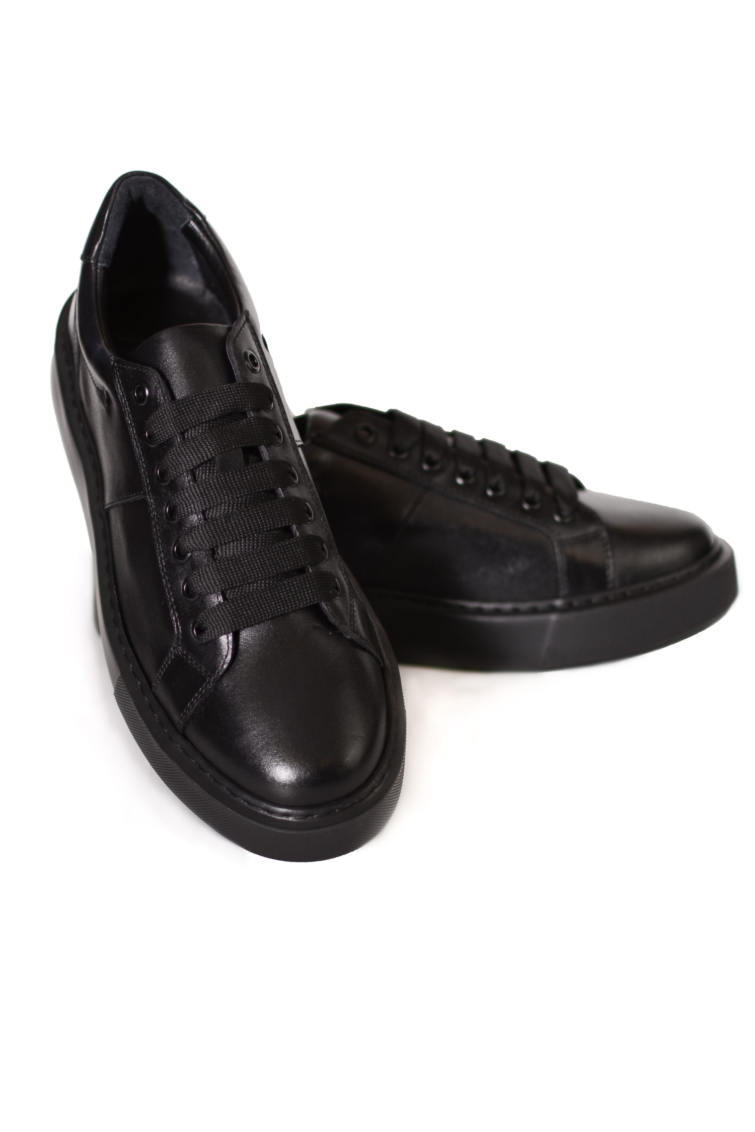 Pantofi Casual Negri Snikers Barbati Max Fashion