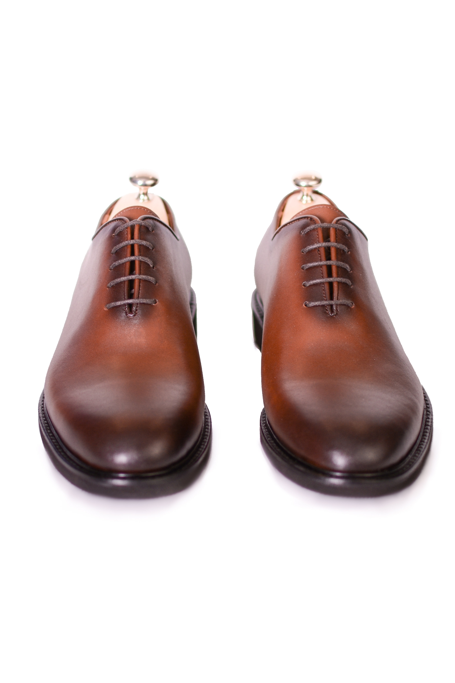 Pantofi Holecut coniac barbati eleganti talpa spuma MAX