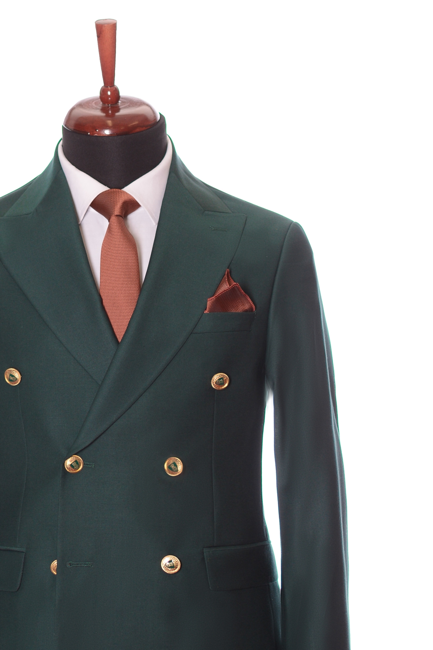 Sacou verde cu doua randuri max fashion barbati