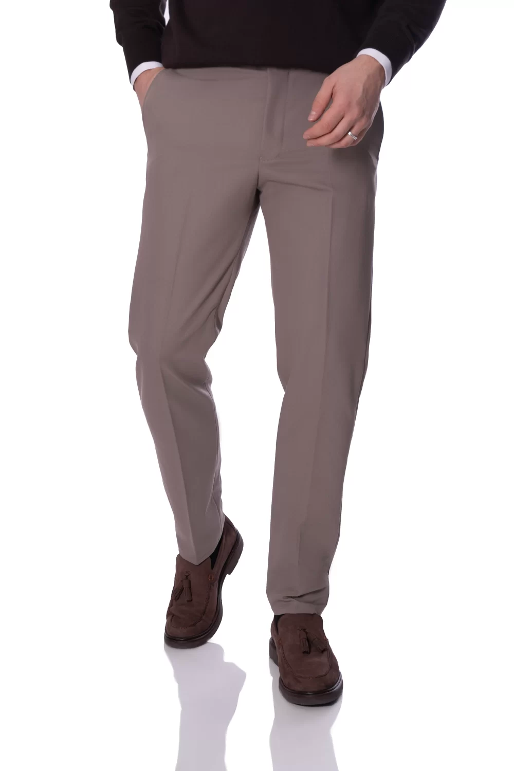 Pantaloni Bej Crem Barbati Max Catrame